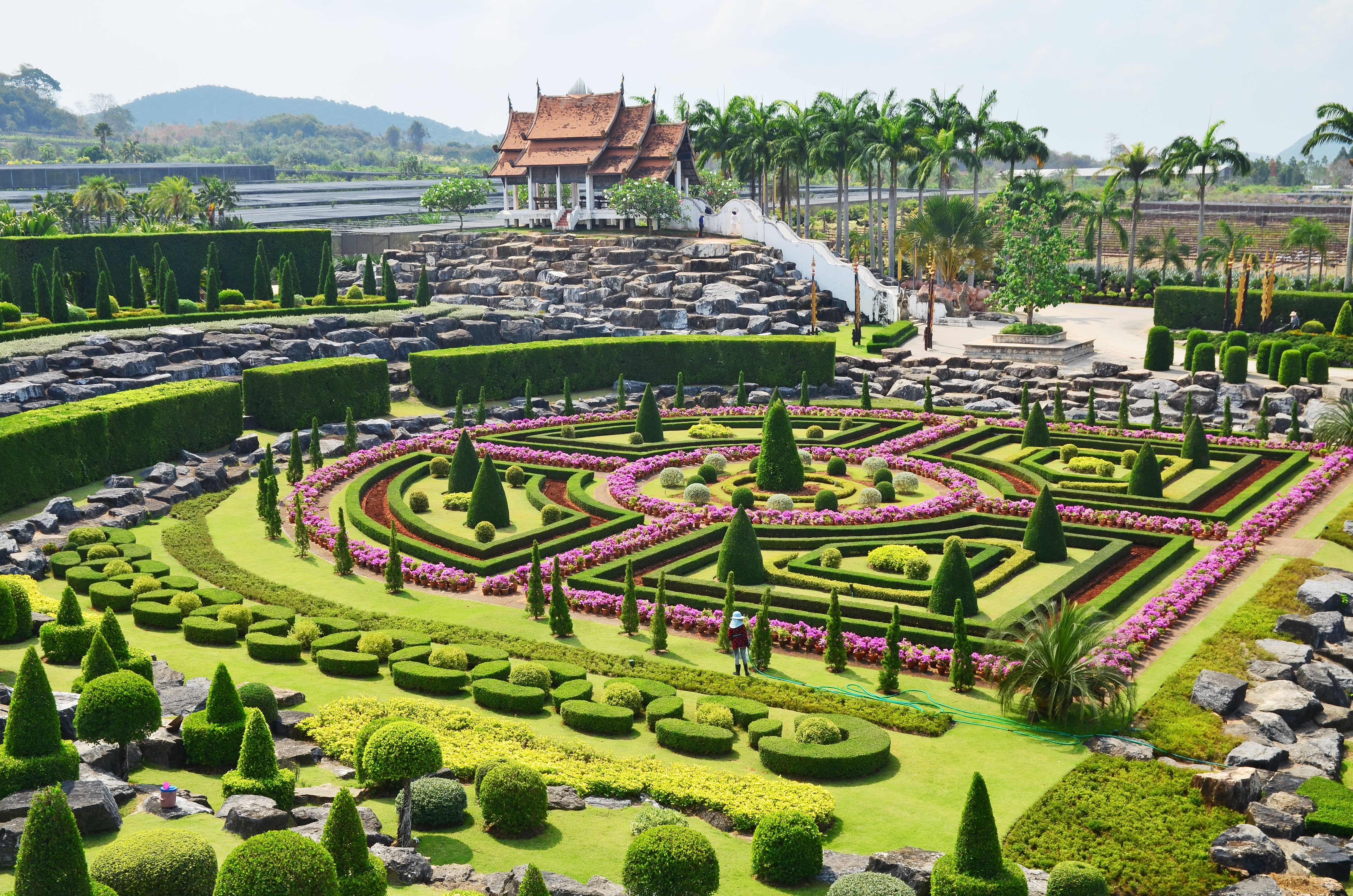Nong Nooch Tropical Garden in Pattaya, Thailand, formal garden