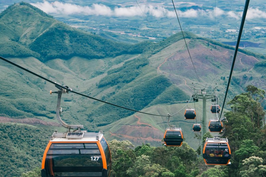 Ba na Hill the cable